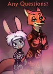 anthro black_tie_(suit) clothing cosplay duo female holidays male skeleton_costume suit anonymous_artist disney halloween saturday_night_live zootopia david_s._pumpkins judy_hopps nick_wilde canid canine fox lagomorph leporid mammal rabbit red_fox true_fox 2021 hi_res