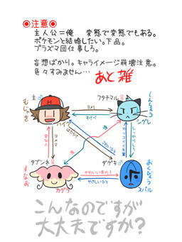 :< blush bodily_fluids chart directional_arrow drooling female_symbol gender_symbol group male male_human male_symbol relationship_chart saliva smile sweat sweatdrop symbol text komatutororu nintendo pokemon hilbert_(pokemon) audino dewott generation_5_pokemon human mammal pokemon_(species) sawk 2011 3:4 japanese_text translated