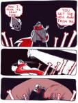 aftertale animated_skeleton blood bodily_fluids bone comic dialogue english_text fight gaster gaster_blaster geno_sans_(aftertale) humanoid laser loverofpiggies not_furry sans_(undertale) scar skeleton text undead undertale undertale_(series) violence wounded