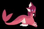 anthro anthrofied bodily_fluids cum cum_in_pussy cum_inside female genital_fluids genitals pokemorph pussy red_body red_skin solo tail thick_thighs luxx nintendo pokemon vappy_(luxx) eeveelution generation_1_pokemon pokemon_(species) vaporeon alpha_channel hi_res