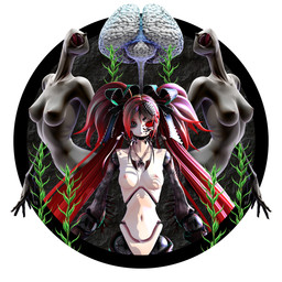 abstract_background accessory brain breasts carrying_another casual_nudity faceless female group hair hair_accessory hair_ribbon horror_(theme) humanoid_focus infected infection jewelry long_hair looking_at_viewer medium_breasts navel necklace nipples nude nude_female nude_humanoid on_head open_mouth organs plant red_hair ribbons seaweed skull_necklace spikes spikes_(anatomy) symmetry tongue tongue_out twintails_(hairstyle) deino_(artist) deino_(modeler) bacterial_contamination_(song) mathru calne_ca headless_(deino) nato-kun animal_humanoid aquatic aquatic_humanoid arthropod arthropod_humanoid crab_humanoid crustacean crustacean_humanoid humanoid isopod malacostracan 1:1 3d_(artwork) autodesk_3ds_max_(artwork) digital_media_(artwork) hi_res