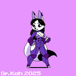 anthro big_breasts breasts clothing female fighting_pose fingerless_gloves gloves handwear pose punch solo senorkah jasmine_(awd) canid canine fox mammal 1:1 animated digital_media_(artwork) pixel_(artwork) pixel_animation