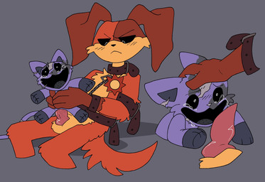 angry angry_sex anthro belt bodily_fluids duo forced fur imminent_oral male male/male oral plushie plushophilia purple_body purple_fur rape sex size_difference tears young pachi_rizuu mob_entertainment poppy_playtime smiling_critters catnap_(poppy_playtime) dogday_(poppy_playtime) canid canine canis critters_(poppy_playtime) domestic_cat domestic_dog felid feline felis mammal