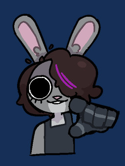 anthro clothed clothing female gesture hand_gesture pointing pointing_at_viewer shirt solo tank_top topwear nekuzx tammy_(snoozyyaloozy) lagomorph leporid mammal rabbit alpha_channel