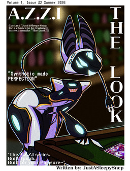anthro armor_plates bar billiard_table floating_hands floating_head furniture gesture glowing glowing_markings hand_gesture leaning leaning_forward male markings pointing solo table thick_thighs justasleepysnep a.z.z.i robot_anthro absurd_res cover hi_res magazine_cover tagme