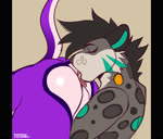 anal anthro anus assertive_male balls bedroom_eyes butt butt_focus doggystyle duo eyes_closed from_behind_position genitals male male/male markings narrowed_eyes nude nude_anthro nude_male oral orgasm orgasm_face purple_body raised_tail rimming rimming_male romantic romantic_couple romantic_night romantic_sex seductive sex simple_background smile spots spotted_markings steam steamy_breath stripes tail tongue tongue_out warm thescraw antelope_scraw mauri_(character) antelope bovid bovine felid feline leopard mammal pantherine snow_leopard 2d_animation animated hi_res no_sound short_playtime webm