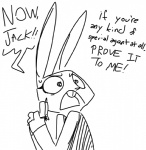 2016 angry anthro black_and_white bodily_fluids buckteeth clothed clothing dialogue disney english_text female fur gun judy_hopps lagomorph leporid line_art long_ears mammal monochrome offscreen_character open_mouth rabbit ranged_weapon simple_background solo sweat teeth text the_weaver weapon white_background yelling zootopia