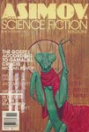 1983 antennae_(anatomy) anthro arthropod barcode clothing cover english_text greek_text hi_res insect issac_asimov's_science_fiction_magazine magazine_cover male mantis solo text traditional_media_(artwork) wayne_d._barlowe