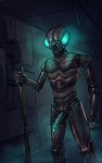 blue_eyes detailed_background erection glowing glowing_eyes machine male metallic_body not_furry solo standing berrythelothcat star_wars 4-lom humanoid lom-series_protocol_droid protocol_droid robot robot_humanoid 2022 hi_res portrait three-quarter_portrait