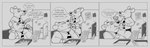 2023 absurd_res anthro barnem belly big_belly border clothing comic computer dessert dialogue doughnut duo eating electronics english_text feeding food grey_border hi_res male mammal monochrome murid murine necktie obese obese_male overweight overweight_male rat rodent shirt sitting text topwear weight_gain