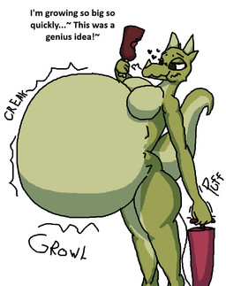 air_inflation anthro belly belly_inflation bicycle_pump big_belly big_tail bloated blush blush_lines breasts creaking featureless_breasts female female_anthro food heart_symbol horn hose hose_in_butt hose_inflation huge_belly hyper hyper_belly inflation meat motion_lines multicolored_body non-mammal_breasts object_in_ass rumbling_stomach stuffing tail talking_to_self text two_tone_body yellow_body 6saw789 lizard reptile scalie 2024 aliasing digital_drawing_(artwork) digital_media_(artwork) english_text shaded