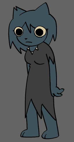 anthro blue_body blue_fur blue_hair clothed clothed_anthro clothed_female clothing dress female female_anthro front_view fur grey_background grey_clothing grey_dress hair mouth_closed simple_background solo standing torn_clothing xarop77 catwitch_(xarop77) domestic_cat felid feline felis mammal 2025 digital_drawing_(artwork) digital_media_(artwork) full-length_portrait hi_res portrait