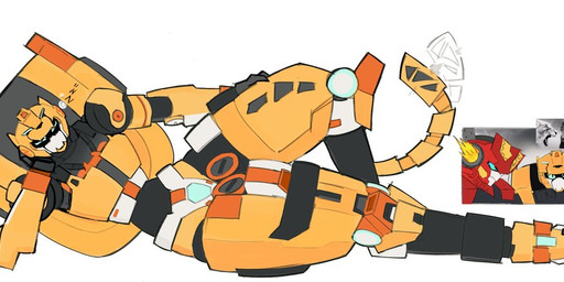 black_body eyes_closed female flat_chested grey_body hand_on_cheek hand_on_hip lying machine multicolored_body on_side orange_body red_body screencap simple_background sleeping solo sound_effects tail tail_motion tailwag thick_thighs tire vowelless vowelless_sound_effect white_background white_body wide_hips yellow_body zzz bipbudr metal_cardbot blaion_(metal_cardbot) tachy_(metal_cardbot) cheetah felid feline humanoid mammal robot robot_humanoid 2026 digital_drawing_(artwork) digital_media_(artwork) meme