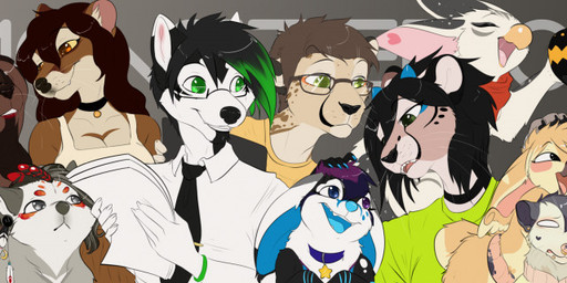 5_fingers anthro clothed clothing feathered_wings feathers female fingers group machine male membrane_(anatomy) membranous_wings wings monstercheetah kris_(excitedcargoyle) pheonix_(monstercheetah) avian bird canid canine canis cheetah domestic_dog felid feline fox hybrid king_cheetah leopard mammal pantherine protogen species_request wolf 2021 digital_media_(artwork) long_image wide_image