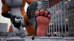16:9 animated anthro barefoot building canid canine city claws corvidius feet foot_focus fox fur genitals macro male mammal masturbation no_sound nude orange_body orange_fur pawpads paws penile penis short_playtime size_difference soles solo tail toes vulpes_pawpad webm widescreen