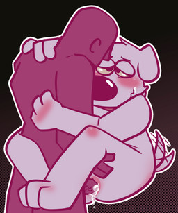 anal anal_penetration anthro blush bodily_fluids cum cum_in_ass cum_inside duo genital_fluids human_on_anthro interspecies male male/male penetration sex standing standing_sex tail tail_motion tailwag poprocks-coke family_guy brian_griffin canid canine human mammal 5:6 hi_res