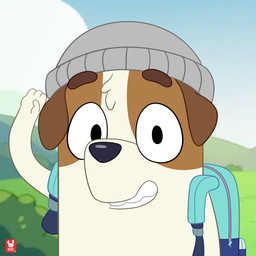 anthro backpack beanie black_eyes black_nose blue_backpack brown_body brown_ears brown_fur clothing cloud day front_view fur grass grey_beanie grey_clothing grey_hat grey_headwear hair happy hat headgear headwear male multicolored_body multicolored_fur outside plant pose raised_hand shrub smile solo standing teeth two_tone_backpack two_tone_body two_tone_fur white_body white_fur white_hair young young_anthro young_male reddoshirousagi06 bluey_(series) jack_russell_(bluey) canid canine canis domestic_dog hunting_dog jack_russell_terrier mammal terrier 1:1 2023 absurd_res digital_media_(artwork) hi_res