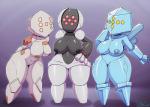 2018 absurd_res areola big_breasts breasts curvy_figure digital_drawing_(artwork) digital_media_(artwork) elemental_creature featureless_crotch female front_view generation_3_pokemon gradient_background group hand_on_face hand_on_hip hi_res humanoid ice ice_creature legendary_pokemon legendary_titans legendary_trio mineral_fauna miso_souperstar multi_eye nintendo nipples not_furry nude pokemon pokemon_(species) red_eyes regice regirock registeel rock rock_creature short_stack signature simple_background slightly_chubby standing thick_thighs trio voluptuous wide_hips