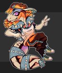 anthro cactus chibi desert fashion male plant plantigrade solo spikes street_wear tattoo greaserdemon gecko lizard reptile scalie hi_res