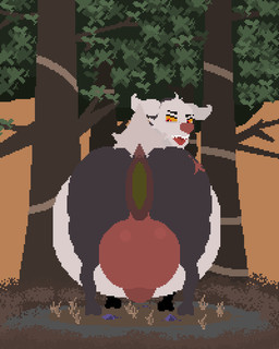 abdominal_bulge after_vore anal anal_vore anus balls belly belly_jiggle big_anus big_balls big_belly big_butt big_penis butt crowning_feces excessive_feces fart fart_cloud feces feral forest fur genitals grass grey_body grey_fur hooves horn huge_anus huge_balls huge_belly huge_penis hyper hyper_anus hyper_belly hyper_feces jiggling looking_back male male_farting male_pooping narrowed_eyes open_mouth outside penis plant pooping puffy_anus raised_tail red_eyes scat_disposal scatplay scut_tail sharp_teeth short_tail solo tail teeth tree vore white_body white_fur yellow_sclera moomular canid canine canis deer mammal werecreature weredeer wolf 2d_animation animated digital_media_(artwork) pixel_(artwork) pixel_animation