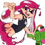 5_fingers breasts butt clothing fangs female fingers ink looking_at_viewer one-piece_swimsuit open_mouth pose pseudo_hair sharp_teeth simple_background solo splattershot swimwear teeth tentacle_hair tentacles toy toy_gun water_gun weapon white_background lakilolom nintendo splatoon animal_humanoid cephalopod cephalopod_humanoid humanoid inkling marine marine_humanoid mollusk mollusk_humanoid 1:1 2017 digital_media_(artwork) hi_res