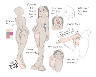 animal_genitalia animal_penis anus bald_crotch balls big_balls big_penis breasts butt curvy_figure equine_genitalia equine_penis erect_nipples erection floppy_ears fur genitals gynomorph hair hairless_balls hourglass_figure intersex lop_ears measuring measuring_penis medium_breasts nipples nude nude_anthro penis perineum presenting presenting_anus presenting_balls presenting_hindquarters presenting_penis purple_eyes sheath short_hair small_tail small_waist smile solo tail tan_body tan_fur text reakuthecrate caroline_(reakuthecrate) lagomorph mammal 5:4 english_text
