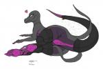 2016 aliasing anthro anus butt claws clothed clothing color_edit colored digital_media_(artwork) ecmajor female generation_7_pokemon genitals heart_symbol legs_together legwear lizard looking_at_viewer lying mostly_nude nintendo on_side pawtsun pokemon pokemon_(species) presenting pussy reptile salazzle scalie simple_background solo tail thigh_highs third-party_edit toe_claws toeless_legwear toeless_stockings