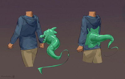 ambiguous_gender anthro assimilation duo floating glistening glistening_face glistening_goo glistening_snout glistening_tail goo_transformation linear_transformation male male/male possessed_clothing possession rear_view snout takeover transformation transformation_sequence plumlucky domestic_cat felid feline felis ghost goo_creature mammal monster spirit