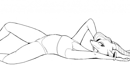 anthro arched_back biped bra bracelet clothed clothing cloven_hooves curved_horn ears_back eyelashes eyeshadow female fingers flat_chested hair hooved_fingers hooves horn jewelry long_neck looking_at_viewer lying makeup midriff on_back panties pivoted_ears pose raised_arm short_hair side_view simple_background skimpy smile snout solo underwear white_background zombiesunlight disney zootopia gazelle_(zootopia) antelope bovid gazelle mammal 2017 aliasing black_and_white digital_drawing_(artwork) digital_media_(artwork) full-length_portrait monochrome pinup portrait