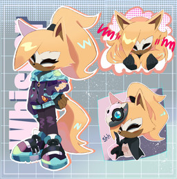 anthro brown_hair clothing eyes_closed female footwear hair hand_on_hip hooded_jacket legwear pantyhose ponytail shoes shush solo ririkuma idw_publishing sega sonic_the_hedgehog_(comics) sonic_the_hedgehog_(idw) sonic_the_hedgehog_(series) whisper_the_wolf canid canine canis mammal wolf absurd_res hi_res multiple_images