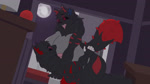 anthro duo female male male/female dingodeptrai sound_warning lisa_(darkabysaalwolf) silver_(darkabysaalwolf) canid canine canis humanoid mammal wolf animated digital_media_(artwork) hi_res sound webm