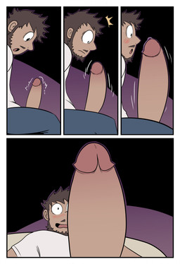 balls_expansion beard big_penis blush bottomwear brown_hair clothed clothing expansion facial_hair foreskin furniture genital_expansion genital_growth genitals growth hair huge_penis humanoid_genitalia humanoid_penis hyper hyper_genitalia hyper_penis male mustache not_furry open_bottomwear open_clothing open_mouth open_smile penis penis_expansion retracted_foreskin shirt shorts smile sofa solo topwear transformation wavy_mouth wavy_smile white_clothing white_shirt white_topwear t0l0k domo_(ben300) human mammal comic hi_res