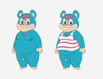 anthro belly blue_body blue_fur body_hair bottomless chest_hair clothed clothing flaccid fupa fur genitals male nude penis shirt slightly_chubby solo tank_top topwear kindaprudish animal_crossing nintendo rodney_(animal_crossing) cricetid hamster mammal rodent