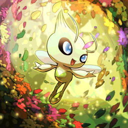 3_fingers ambiguous_gender ambiguous_humanoid antennae_(anatomy) back_wings big_head blue_eyes day featureless_chest featureless_crotch featureless_feet feet fingers flower green_body head_turned insect_wings light nature not_furry nude nude_ambiguous nude_humanoid open_mouth open_smile orange_flower outside petals pink_flower pink_tongue plant pupils purple_flower red_flower smile solo sunlight tongue tree white_pupils white_wings wings yellow_flower spicyichizo nintendo pokemon celebi generation_2_pokemon humanoid legendary_pokemon pokemon_(species) 1:1 2026 absurd_res hi_res lighting shaded