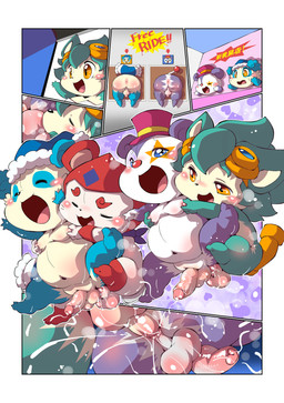 abstract_background anal anal_orgasm anal_penetration anthro anthro_on_anthro anthro_penetrated anthro_penetrating anthro_penetrating_anthro anus ball_lick balls belly big_balls big_belly big_butt big_penis black_border blue_body blue_fur blush blush_lines bodily_fluids border butt cheek_tuft chibi clothed clothing countershading cum cum_in_ass cum_inside cum_while_penetrated cumshot dialogue duo ejaculation erection excessive_cum excessive_genital_fluids eyelashes eyes_closed eyewear eyewear_on_head facesitting facial_tuft flaccid footwear foreskin from_front_position fur genital_fluids genitals glans glistening glistening_anus glistening_balls glistening_body glistening_butt glistening_eyes glistening_genitalia glistening_glans glistening_penis glistening_perineum gloves goggles goggles_on_head green_body green_fur green_hair hair hands-free handwear happy heart_symbol humanoid_genitalia humanoid_penis licking light looking_at_another looking_pleasured male male/male male_penetrated male_penetrating male_penetrating_male mating_press moobs multicolored_body multicolored_fur multicolored_penis narrowed_eyes navel nipples nude open_mouth open_smile oral orange_eyes orgasm penetration penile penile_penetration penis penis_in_ass perineum pink_anus pink_balls pink_glans pink_nipples pink_penis pupils rear_view saliva saliva_on_tongue seductive semi-anthro sex simple_background sitting sitting_on_another six_frame_image slightly_chubby slit_pupils smile sweat tail tan_body tan_perineum thick_penis thick_thighs tongue tuft two_tone_body two_tone_fur two_tone_penis vein white_background white_balls white_body white_fur white_penis white_sclera chibineco pillow_(cocotama) scope_(cocotama) bear cocotama eulipotyphlan giant_panda hedgehog mammal ursine 2025 colored comic digital_drawing_(artwork) digital_media_(artwork) hi_res lighting one_page_comic shaded textless