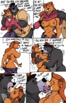 2006 american_black_bear anthro baloo bear black_bear bodily_fluids breasts brown_body brown_fur butt clothed clothing clothing_lift comic dialogue disney duo english_text female french_kissing fur grey_body grey_fur hat headgear headwear kissing making_out male mammal nipples nude raised_clothing raised_shirt raised_topwear rebecca_cunningham saliva shaffer shirt shirt_lift simple_background sloth_bear speech_bubble talespin text the_jungle_book topless topwear undressing ursine white_background wolfwood1