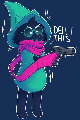 ambiguous_gender anthro barefoot biped black_body black_fur clothed clothing dot_eyes eyewear fangs feet frown fur glasses gun handgun hat headgear headwear horn pistol ranged_weapon robe scarf simple_background simple_eyes solo sparkles standing teeth text transparent_background weapon witch_hat flipyart delet_this deltarune glock ralsei_with_a_gun undertale_(series) ralsei bovid caprine darkner goat mammal 2018 2:3 alpha_channel digital_media_(artwork) english_text meme reaction_image