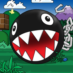 ambiguous_gender block brick chain detailed_background duo game_background gem grass hill mountain outside plant rupee sky solo_focus teeth tree wood unknown_artist mario_bros nintendo ambient_arthropod ambient_butterfly ambient_flier ambient_insect arthropod butterfly chain_chomp insect lepidopteran sphere_creature 1:1 digital_media_(artwork) low_res