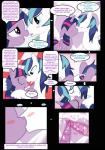 2016 bedding blanket blush brother_(lore) brother_and_sister_(lore) comic cutie_mark dialogue digital_media_(artwork) duo embrace english_text equid equine feathered_wings feathers female feral friendship_is_magic fur grass hair hasbro hi_res horn hug incest_(lore) kiss_on_lips kissing magic male mammal multicolored_hair my_little_pony mythological_creature mythological_equine mythology outside paperlover plant purple_body purple_eyes purple_feathers purple_fur purple_hair shining_armor_(mlp) sibling_(lore) sister_(lore) sky text tree twilight_sparkle_(mlp) unicorn white_body white_fur winged_unicorn wings