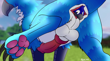 ambiguous_gender anal anal_head_gulp anal_penetration anal_vore animal_genitalia animal_penis anthro anus balls beak belly big_balls big_belly big_penis butt canine_genitalia claws duo erection feathers feet feral fur genitals hindpaw male male_penetrated nude open_mouth partially_inside pawpads paws penetration penis simple_background size_difference squeezing struggling struggling_prey tail throbbing throbbing_balls throbbing_penis toes tongue unwilling_prey vore poundbandana mythology sparrowgryphon avian gryphon mythological_avian mythological_creature 16:9 animated digital_media_(artwork) hi_res high_framerate no_sound short_playtime video widescreen
