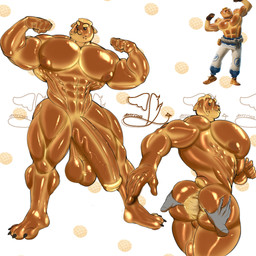 4_toes 5_fingers abs anthro backsack balls big_penis black_nose brown_body brown_fur butt disembodied_hand feet fingers fist flexing front_view fur genitals hand_on_butt humanoid_genitalia humanoid_penis male moobs mouth_closed muscular muscular_anthro muscular_arms muscular_legs muscular_male nude_anthro nude_male penis rear_view saggy_balls simple_background small_tail solo spread_butt spreading standing tail toes tongue tongue_out vein veiny_penis white_background bxttons epic_games fortnite fortnite:_battle_royale doughberman bread_creature canid canine canis domestic_dog mammal 1:1 2025 english_description hi_res reference_image