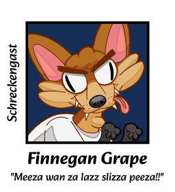 adam's_apple anthro black_arms black_nose clothing cross-eyed eyebrows fur glistening glistening_nose hair looking_at_viewer male orange_body orange_fur orange_hair paws philtrum sharp_teeth shirt simple_background solo teeth text thick_eyebrows tongue tongue_out topwear transparent_background whisker_spots white_clothing white_shirt white_topwear schreckengast finnegan_grape canid canine fox mammal 2026 alpha_channel digital_drawing_(artwork) digital_media_(artwork) english_text