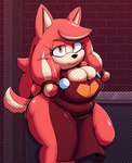 anthro apron apron_only breast_squish breasts brown_body brown_eyes brown_fur cleavage clothed clothing curvy_figure female fur hair long_hair looking_at_viewer smile smiling_at_viewer solo squish thick_thighs voluptuous voluptuous_anthro voluptuous_female tascom sega sonic_the_hedgehog_(series) the_murder_of_sonic_the_hedgehog conductor's_wife_(sonic) canid canine canis domestic_dog mammal 2023 digital_media_(artwork) hi_res portrait three-quarter_portrait