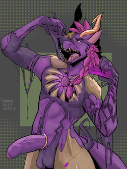 accessory angry anthro arm_tattoo armor balls bodily_fluids braided_hair corruption dark_body dark_skin foreskin genital_fluids genitals gold_(metal) gold_tooth hair horn humanoid_genitalia humanoid_penis jewelry male mohawk nude orb penis penis_accessory penis_jewelry pulling_skin purple_body shoulder_guards simple_background solo strawalzy tail tattoo transformation mythology ravenno_(nateravenno) dragon mammal mythological_creature mythological_scalie scalie 3:4 absurd_res digital_media_(artwork) hi_res