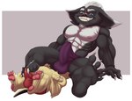 3_toes 4_fingers 4_toes anthro anthro_on_anthro arm_tuft balls_outline barefoot belly big_bulge big_dom_small_sub big_ears big_muscles big_pecs black_briefs black_clothing black_markings black_nose black_tail black_underwear blue_eyes bodily_fluids briefs bulge bulge_in_face bulge_size_difference chest_tuft chin_tuft claws closed_frown clothed clothed_anthro clothed_male clothing cum cum_in_clothing cum_in_underwear cum_on_feet cum_through_clothing cum_through_underwear detailed_bulge dipstick_ears dominant duo ear_markings ear_tuft elbow_tuft facial_markings facial_tuft feet fingers foot_fetish foot_play foot_tuft footjob footjob_through_clothing fur genital_fluids genital_outline grey_arms grey_background grey_body grey_ears grey_face grey_feet grey_fingers grey_fur grey_hands grey_inner_ear grey_legs grey_toes head_markings head_tuft huge_bulge huge_muscles huge_pecs humanoid_feet humanoid_hands interspecies larger_anthro larger_male looking_down lying male male/male manly markings monotone_arms monotone_belly monotone_chest monotone_face monotone_feet monotone_hands monotone_legs multicolored_body multicolored_ears multicolored_fur muscle_size_difference muscular muscular_anthro muscular_arms muscular_male muscular_thighs nipples obliques on_back open_mouth open_smile pawpads pecs penile penis_outline pink_nipples pink_nose pink_pawpads plantigrade pseudo_hair purple_clothing purple_speedo purple_swimwear red_briefs red_clothing red_underwear serratus sex short_anthro short_male simple_background sitting size_difference slightly_chubby slightly_chubby_anthro slightly_chubby_male smaller_anthro smaller_male smile speedo spread_legs spreading swimwear tail tail_tuft tan_arms tan_belly tan_body tan_chest tan_face tan_feet tan_fingers tan_fur tan_hands tan_legs tan_toes teeth three-quarter_view toe_tuft toes topless topless_anthro topless_male tuft two_tone_body two_tone_briefs two_tone_ears two_tone_face two_tone_fur two_tone_tail underwear wet wet_clothing wet_underwear white_background white_belly white_body white_chest white_claws white_ears white_face white_fur white_markings white_pseudo_hair bristol league_of_legends riot_games tencent wildstar fan_character james_(w01fy) chua mammal yordle 2020 absurd_res colored digital_drawing_(artwork) digital_media_(artwork) full-length_portrait hi_res portrait shaded