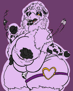 animal_print animal_print_bikini anthro big_breasts big_butt bikini black_lips black_nipples breasts broken_clothing butt clothing cow_print cow_print_bikini dark_ears dark_eyes dark_tongue erect_nipples exposed_breasts fur heart_symbol huge_breasts huge_butt huge_thighs hyper hyper_breasts hyper_butt hyper_thighs lips male nipple_outline nipples pattern_bikini pattern_clothing pattern_swimwear sleeves snapping_bra solo swimwear thick_thighs tongue two-piece_swimsuit white_body white_fur mommydkg d_the_wolf canid canine canis mammal wolf hi_res busty_boy_(lore)