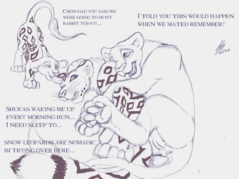 anus dialogue family female feral fur genitals group male nude quadruped text vulva waking_up young young_feral soulgryph shuka felid hybrid leopard lion mammal pantherine snow_leopard 4:3 absurd_res digital_drawing_(artwork) digital_media_(artwork) english_text hi_res sketch daughter_(lore) father_(lore) father_and_child_(lore) father_and_daughter_(lore) mother_(lore) mother_and_child_(lore) mother_and_daughter_(lore) parent_(lore) parent_and_child_(lore) parent_and_daughter_(lore)