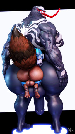 anal anal_penetration anthro anthro_penetrating anthro_penetrating_humanoid anus back_muscles backsack balls big_balls big_butt big_moobs big_penis black_body blue_bottomwear blue_clothing blue_pants bottomwear bottomwear_down brown_body brown_fur butt circumcised clothed clothing duo erection fluffy fluffy_tail fur genitals hand_on_butt huge_balls huge_butt huge_moobs huge_penis humanoid_genitalia humanoid_on_anthro humanoid_penetrated humanoid_penis jet_pack larger_humanoid larger_male larger_sub long_tongue male male/male male_penetrated male_penetrating male_penetrating_male moobs muscular muscular_arms muscular_humanoid muscular_male open_mouth pants pants_down partially_clothed penetration penis puffy_anus rear_view sex sharp_teeth size_difference small_top_big_bottom smaller_anthro smaller_male standing standing_sex submissive tail teeth tongue tongue_out willie_piv guardians_of_the_galaxy marvel marvel_rivals rocket_raccoon venom_(marvel) alien alien_humanoid humanoid mammal procyonid raccoon symbiote 2025 3d_(artwork) 3d_animation 9:16 animated digital_media_(artwork) english_description hi_res high_framerate loop no_sound short_playtime video
