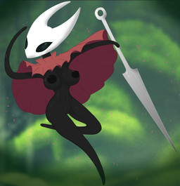 action_pose anthro areola big_areola big_breasts big_butt biped black_body black_eyes breasts butt cloak cloak_only clothing curvy_figure female genitals leaf melee_weapon midair navel nipples poncho poncho_only pose red_cloak red_clothing screencap screencap_background small_waist solo sword thigh_gap vulva weapon white_head cereshinu hollow_knight_(franchise) team_cherry hornet_(hollow_knight) arthropod hi_res line_art shaded