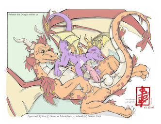 adolescent age_difference ageplay anal animal_genitalia balls bodily_fluids breath claws cum cum_on_body cum_on_face duo feral genital_fluids genital_slit genital_slit_balls genitals horn male male/male mentor oral panting rimming roleplay saliva sex size_difference size_play tail text tongue tongue_out video_game_reference wings young fennec_(artist) activision european_mythology mythology spyro_the_dragon the_legend_of_spyro ignitus spyro dragon mythological_creature mythological_scalie reptile scalie western_dragon